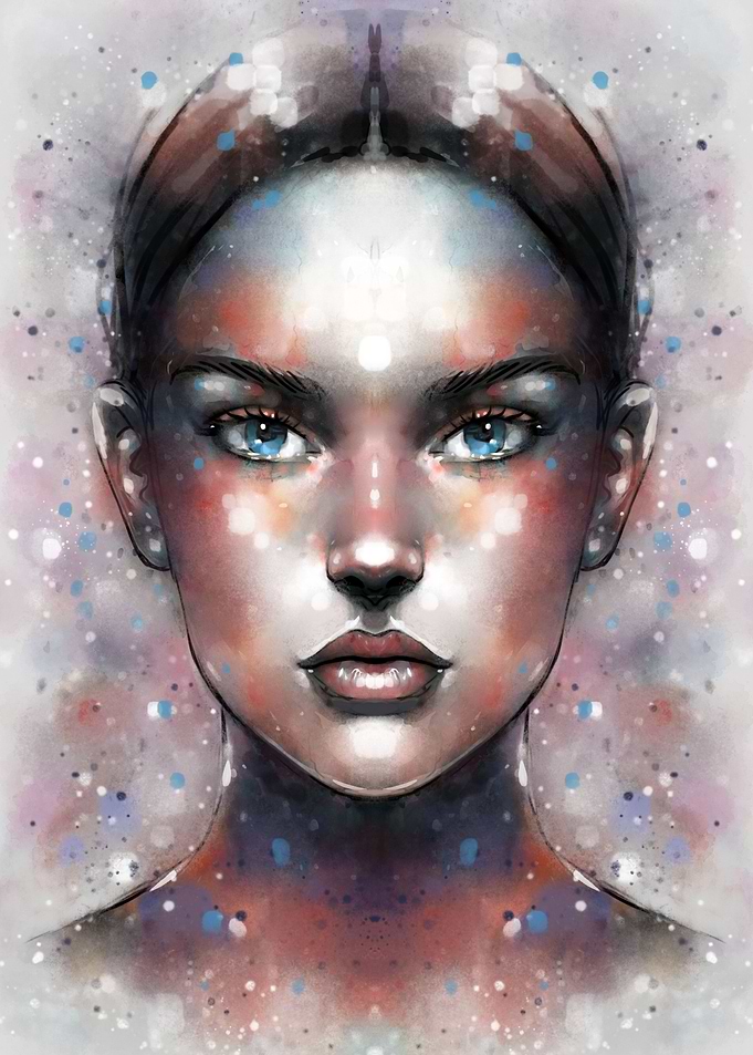 artistic face watercolor10