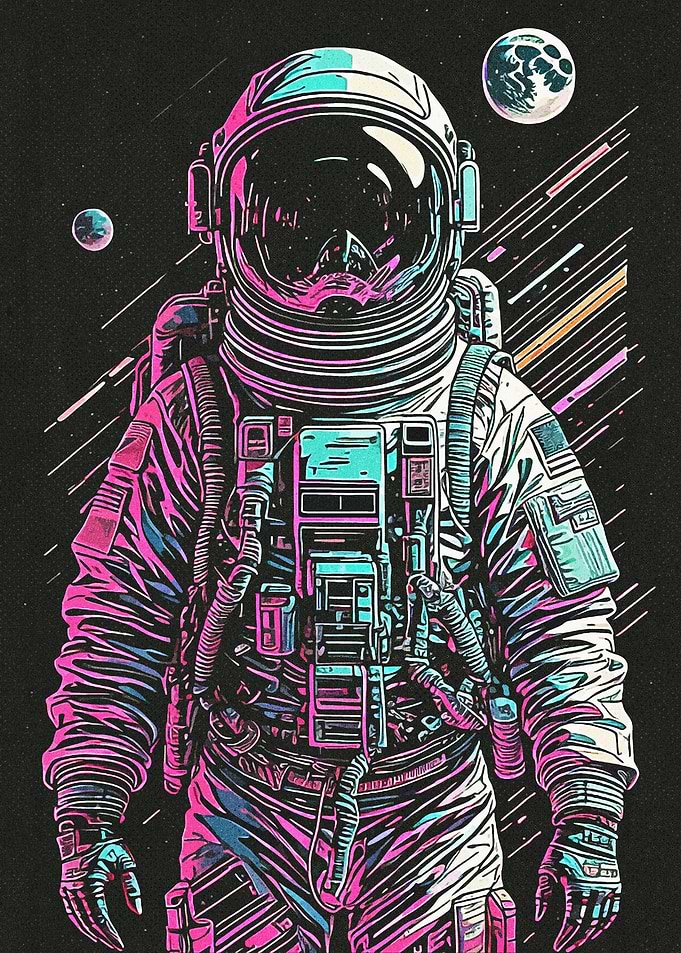 Neon Astronaut