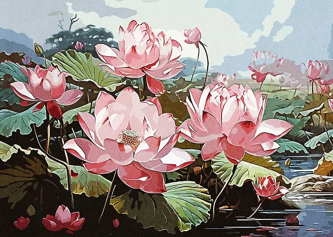 Lotus Pink Nature