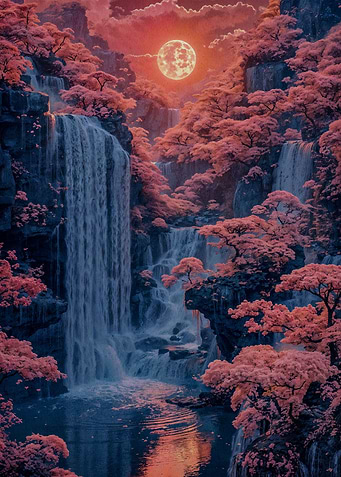 cherry blossom moon