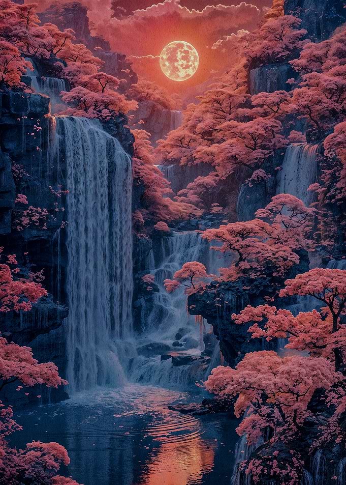 cherry blossom moon
