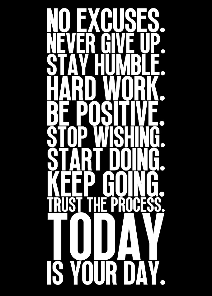 No Excuses Lets Go