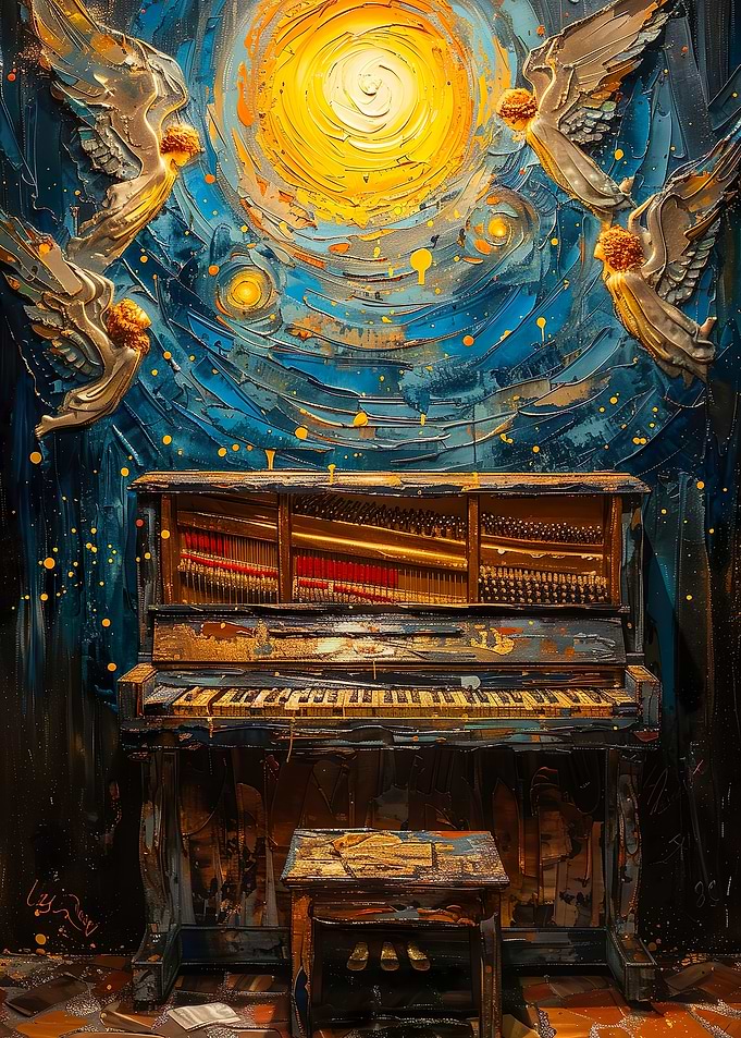 Spiritual Piano Painting