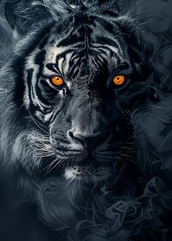 Tiger in Black Smoke