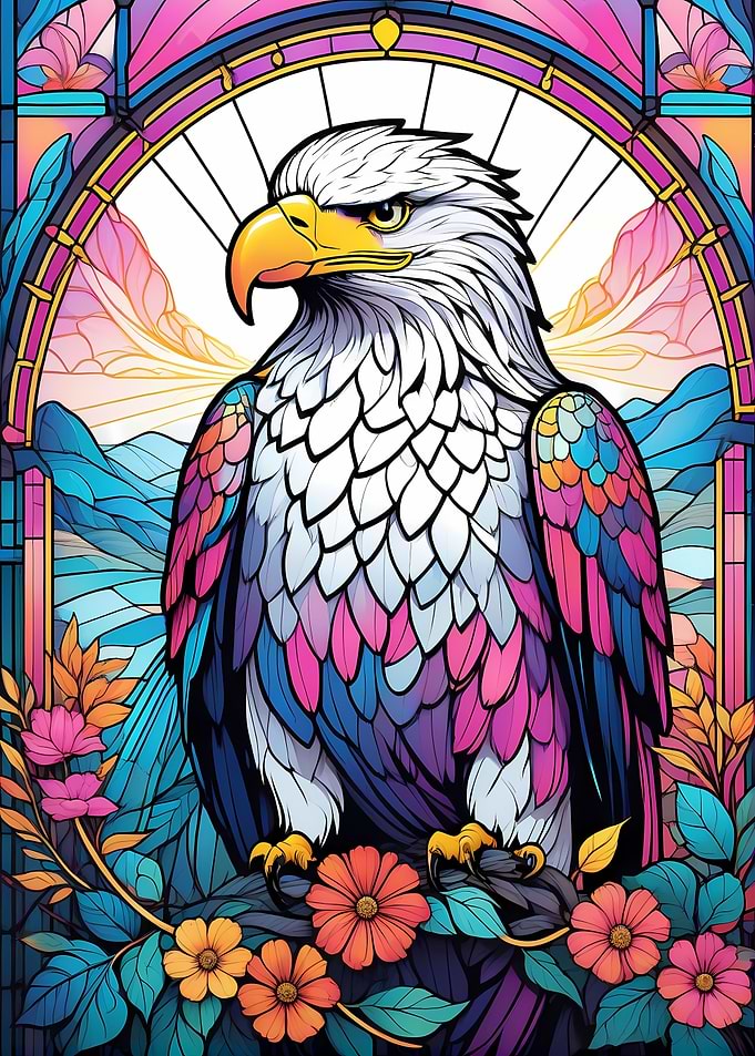 Eagle Stained Glass