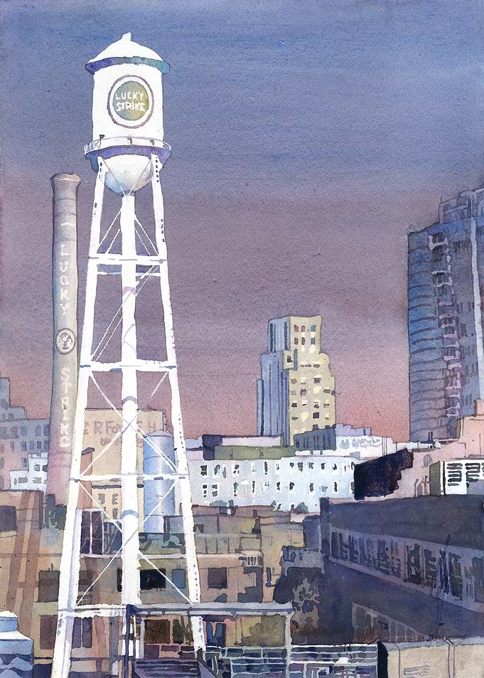 Durham NC skyline art