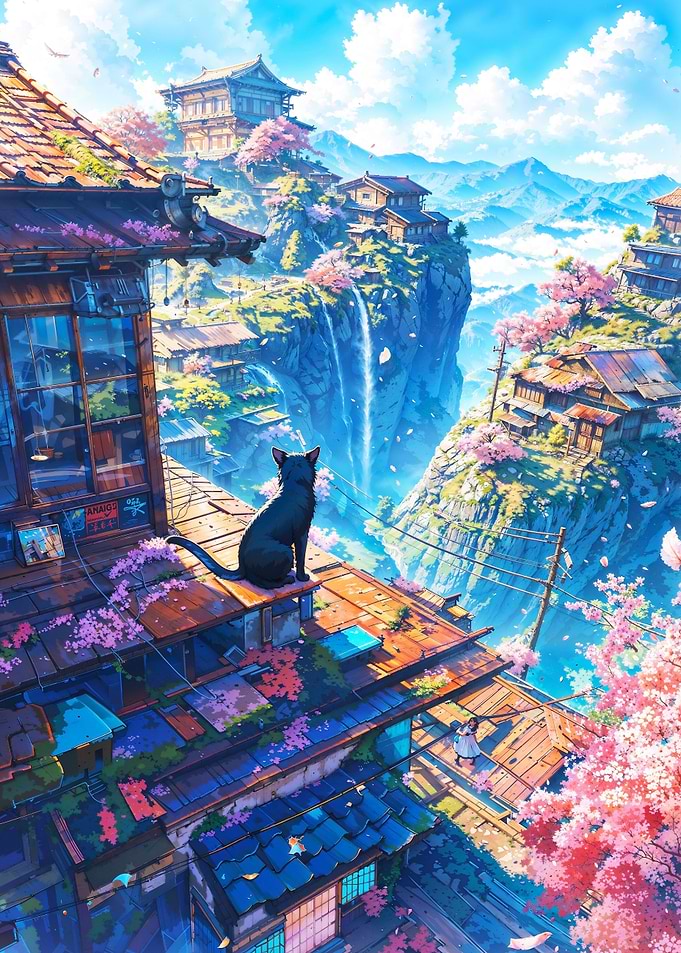 Japan Mountain Village Cat