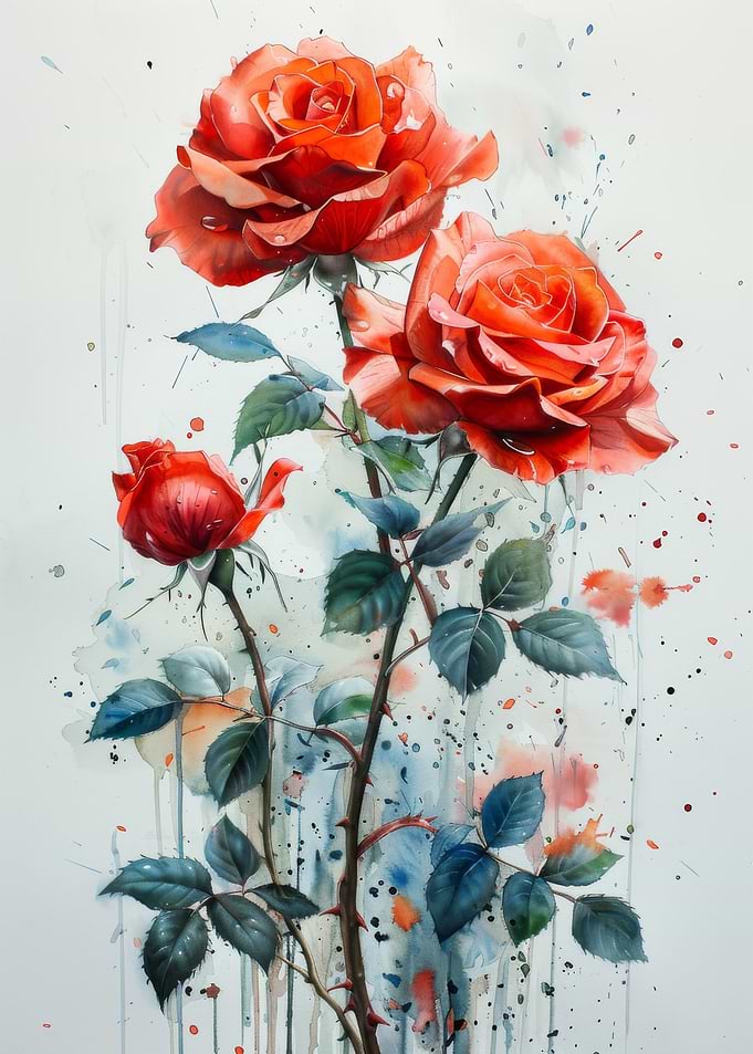 Radiant Red Rose Flowers