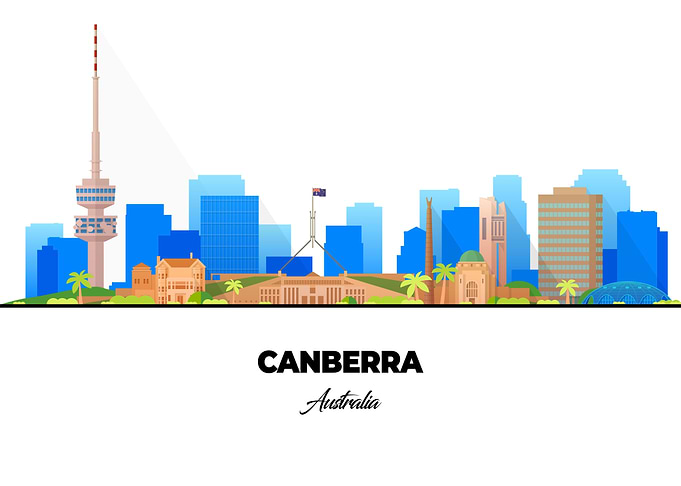 Canberra Australia Skyline
