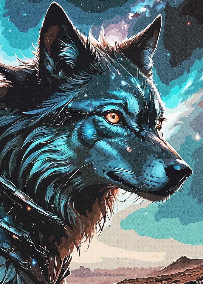 Mistyc dark wolf