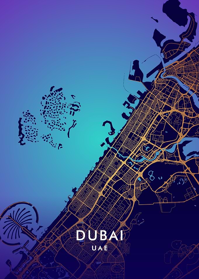 Dubai City Map