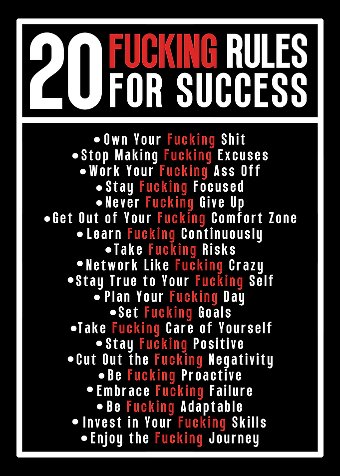 20 Rules For Success