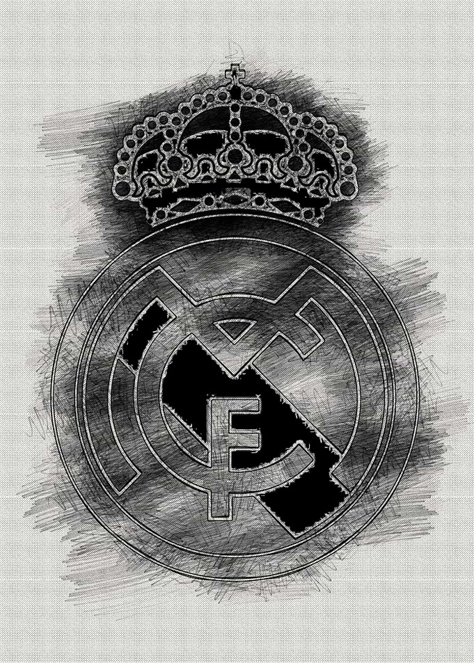 Real Madrid BW Art