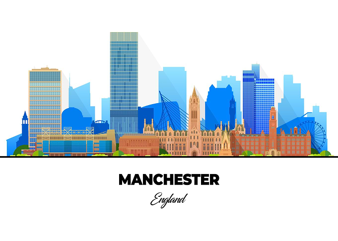 Manchester England Skyline