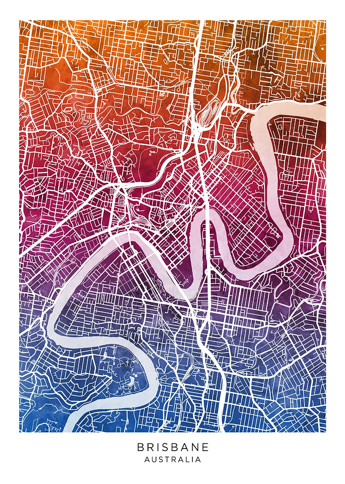 Brisbane Australia Map