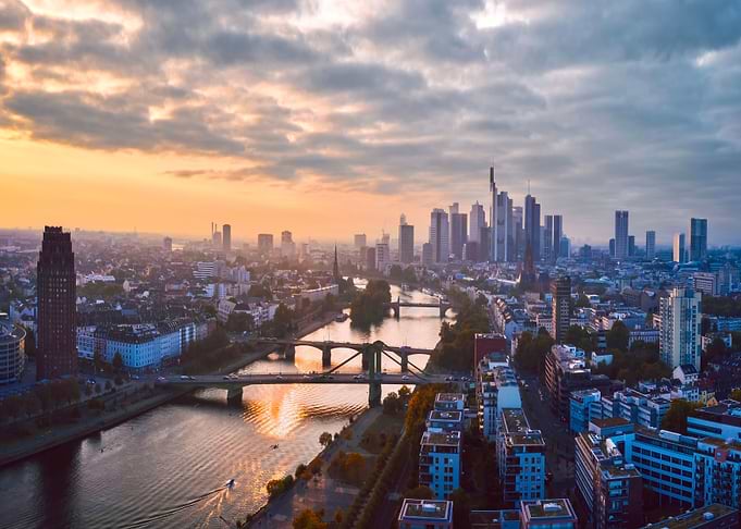 Sunset in Frankfurt