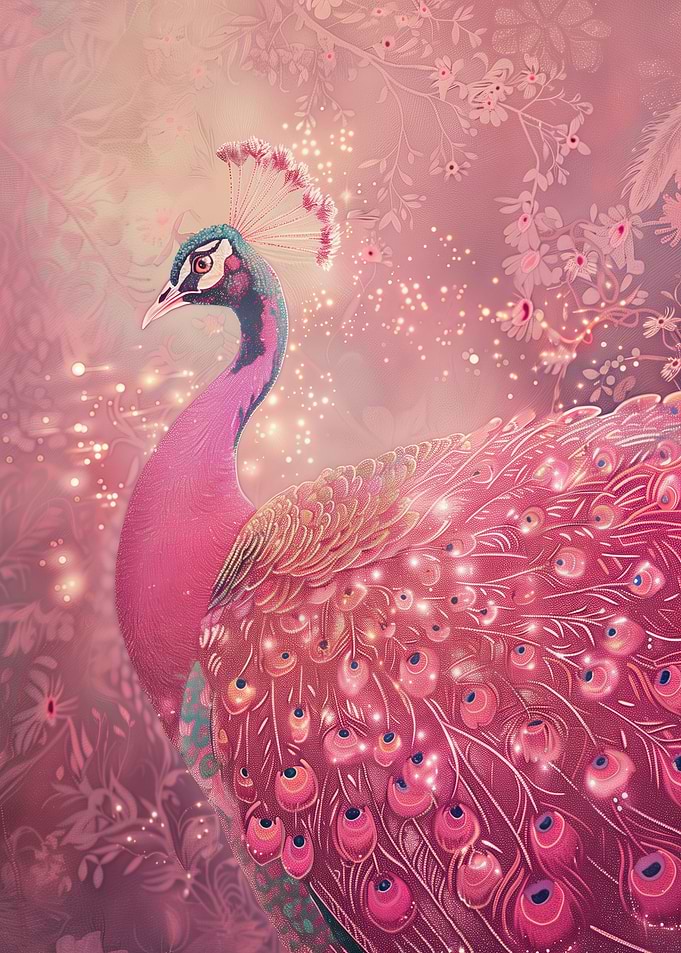 Peacock In Diamond Dust