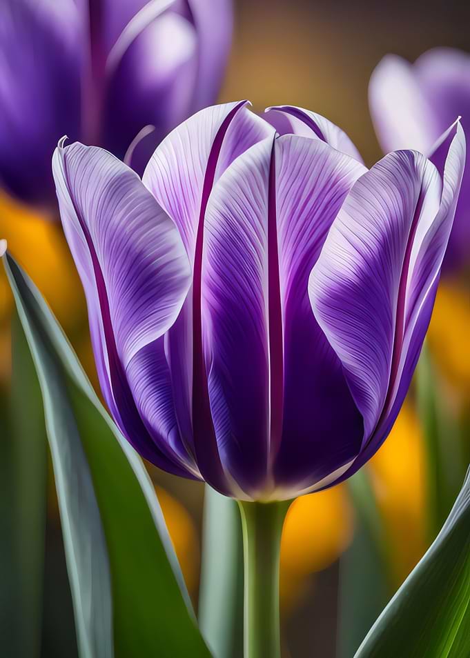 purple tulips