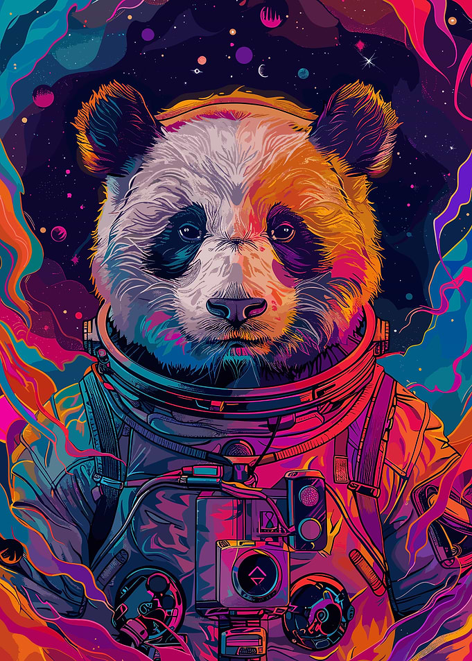 Astronaut Space Panda