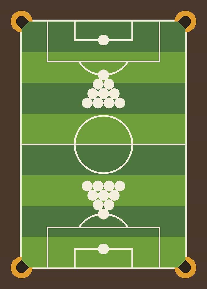 Soccer billiard