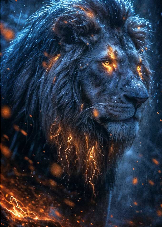 Black and Gold Lions