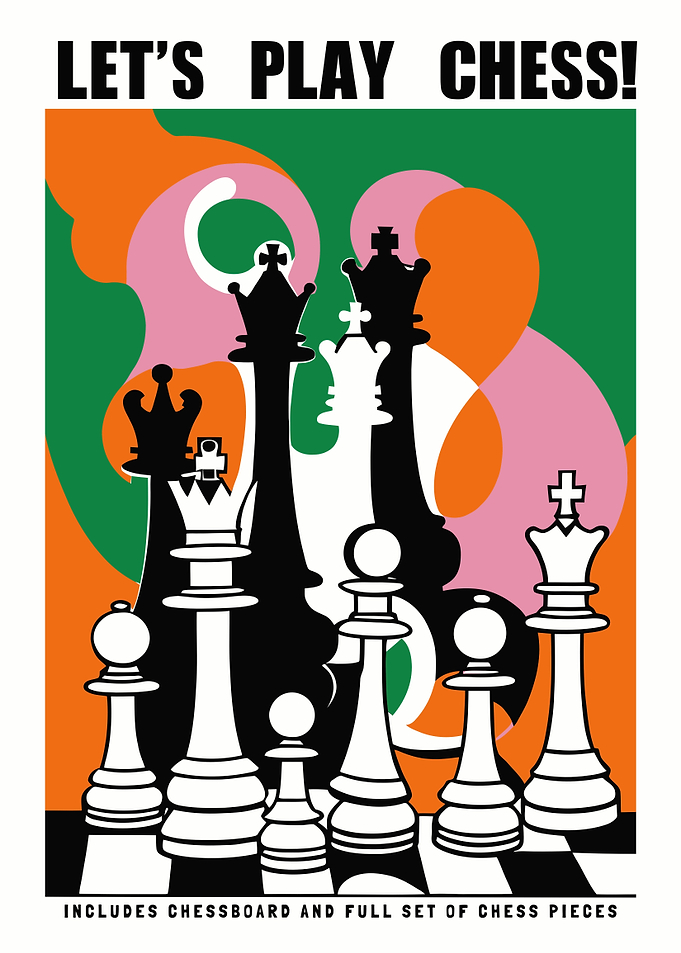 Retro Chess Poster