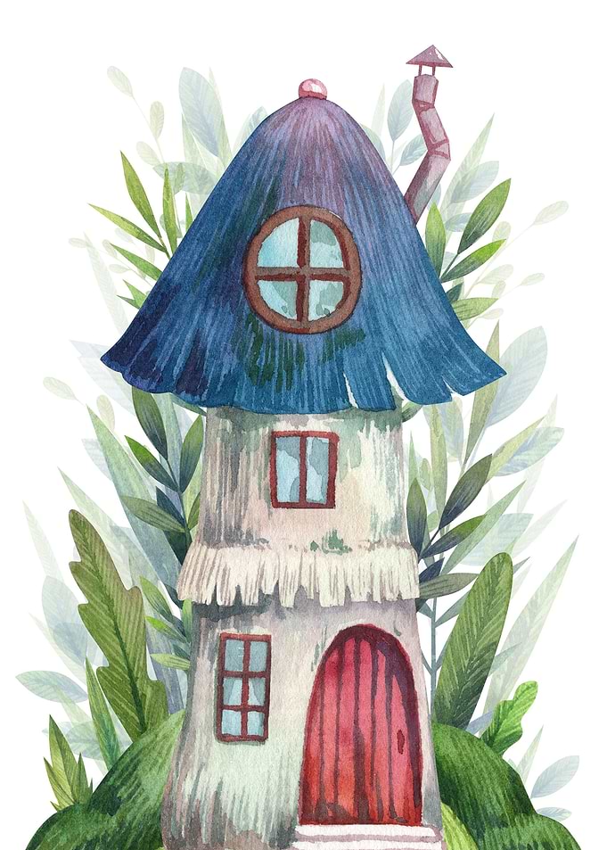 Fairytale mushroom house