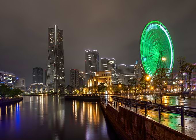 Dazzling Yokohama skyline