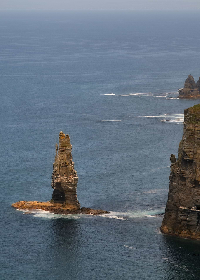 Monumental sea stack