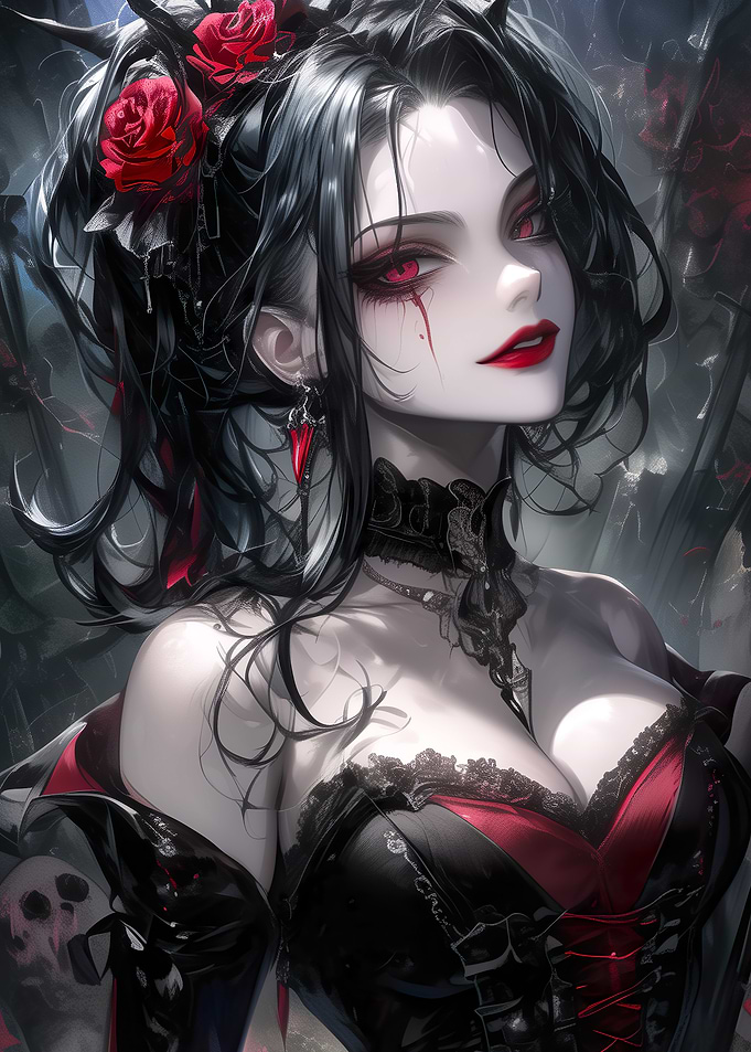 Gothic Girl Anime Style