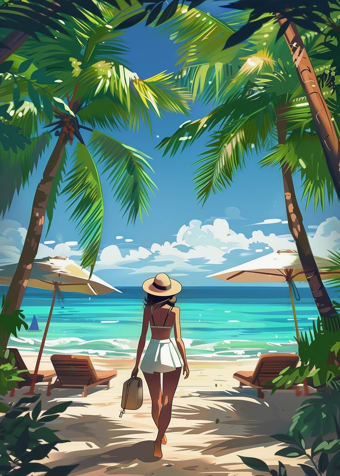 Dominican Beach Anime