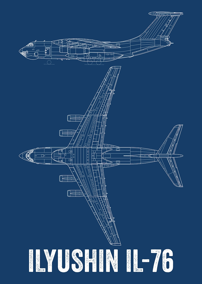 ILYUSHIN IL76 STENCIL