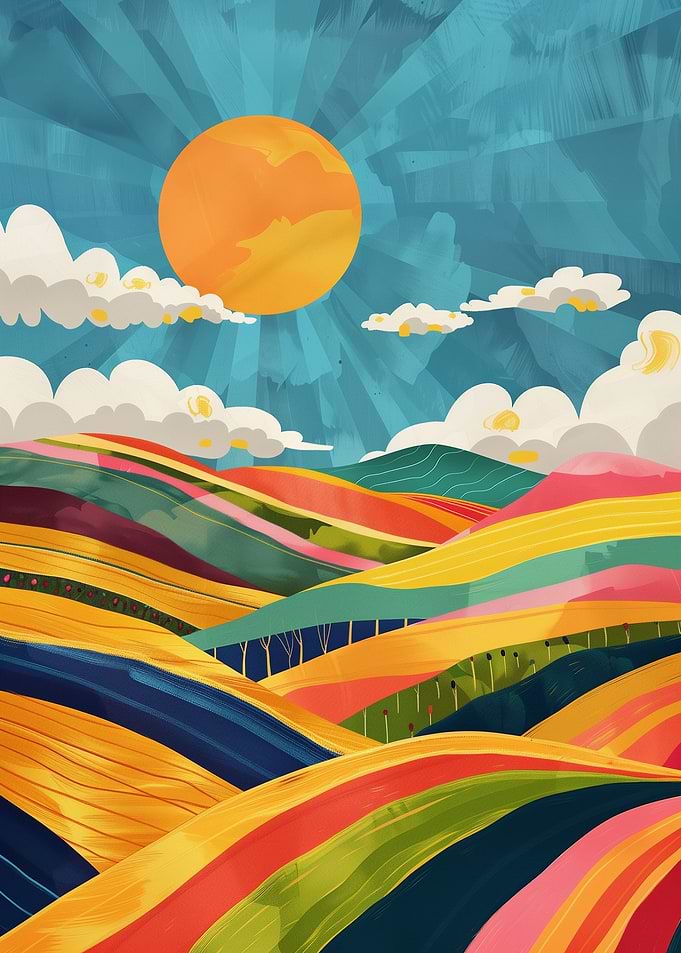 Cheerful Hillscape