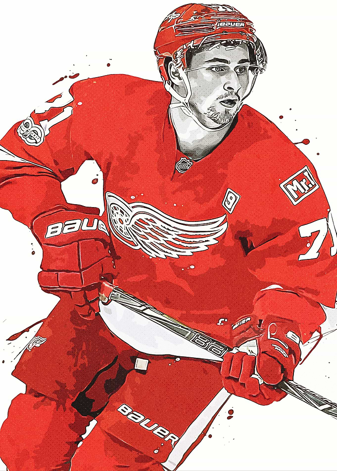 Hockey Player Painting