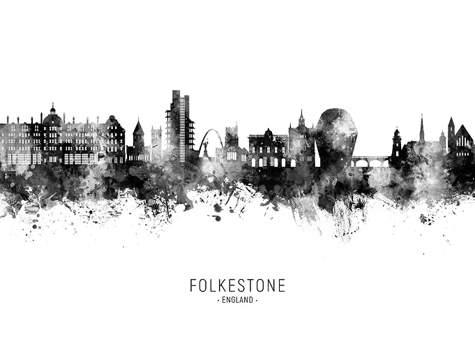 Folkestone Skyline England