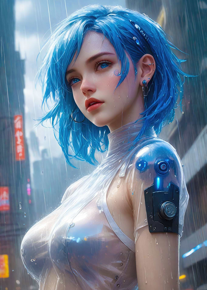 Sexy Cyberpunk Woman 05