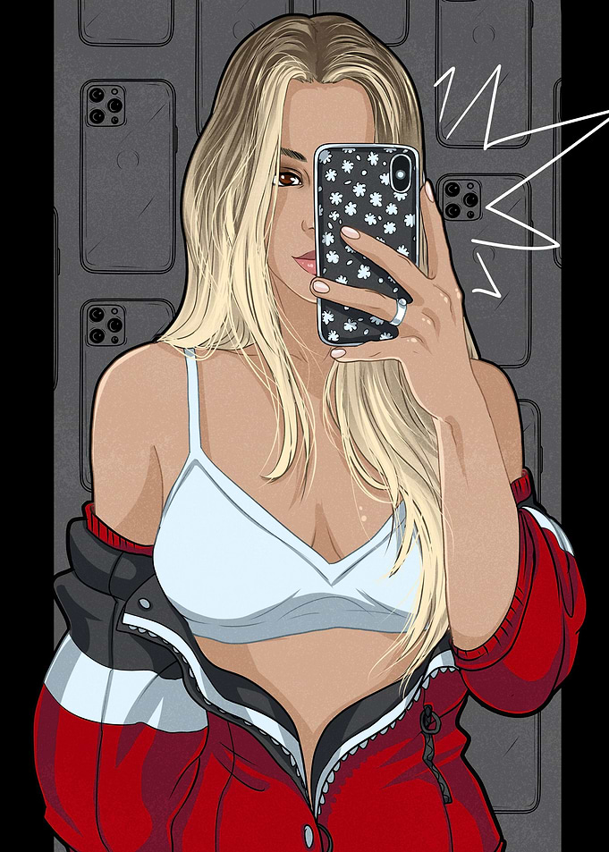 Mirror Selfie Girl