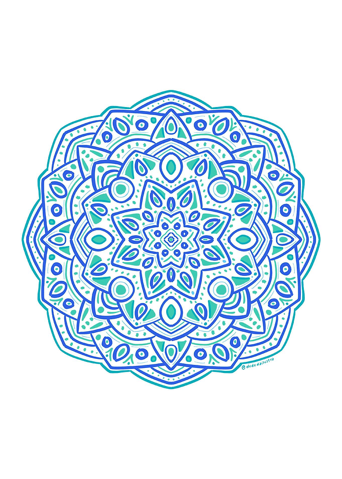 Blue mandala
