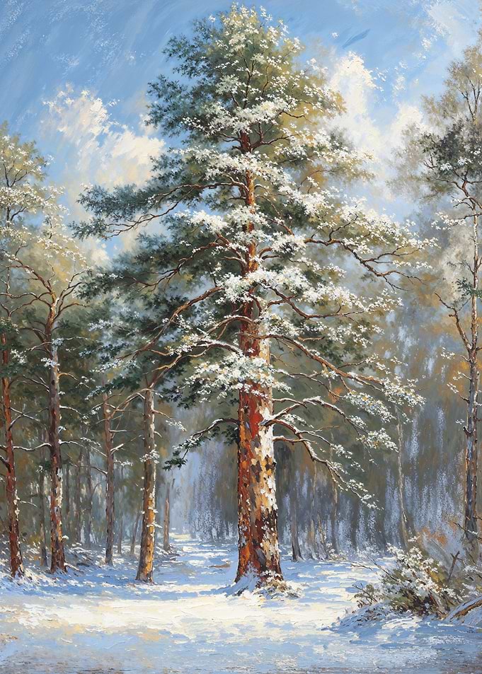Snowy Pine