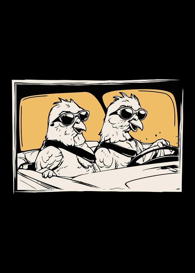 Cruising Pigeons In Shades
