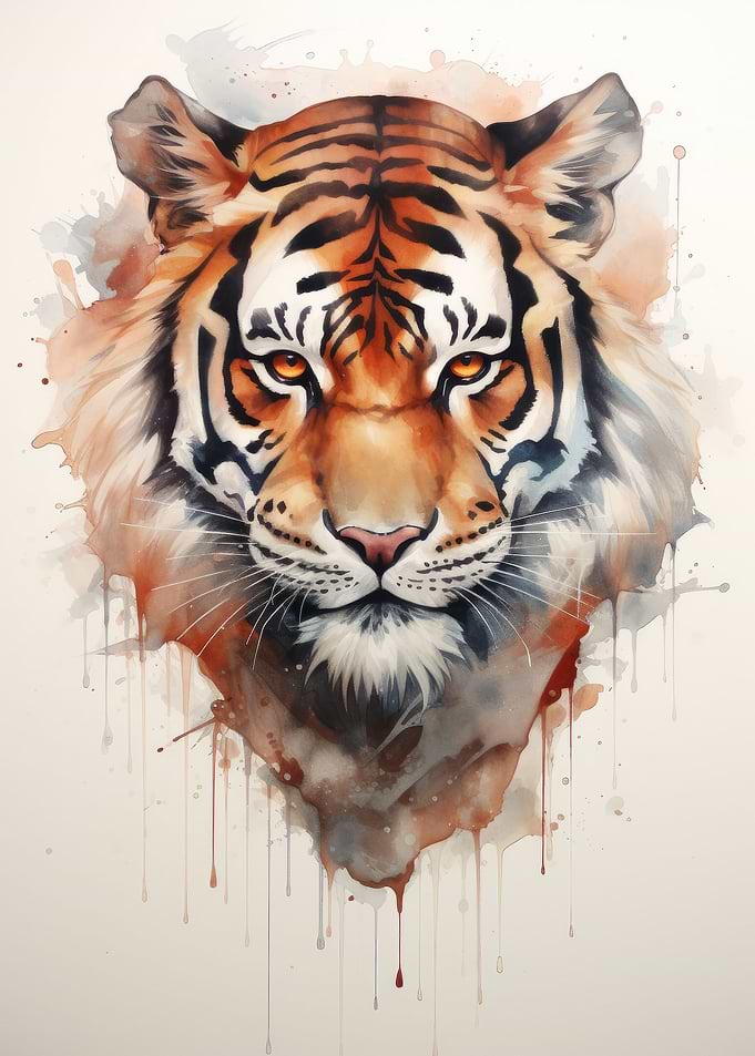 Tiger Watercolor