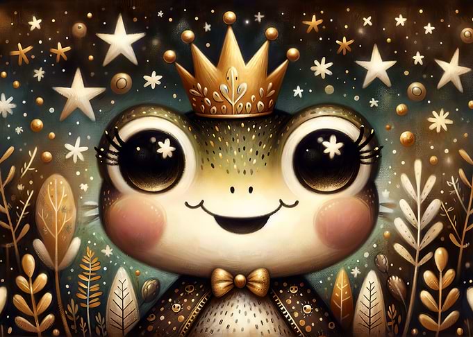 Cute Whimsical Frog