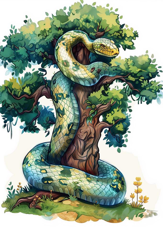Dragon snake Cartoon