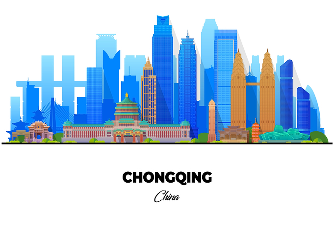 Chongqing China Skyline