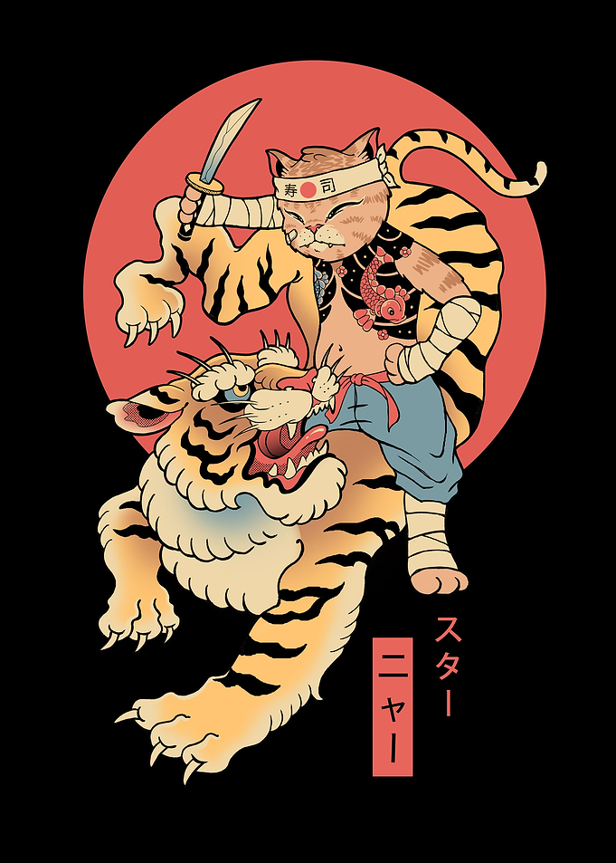 Tiger Cat Meowster