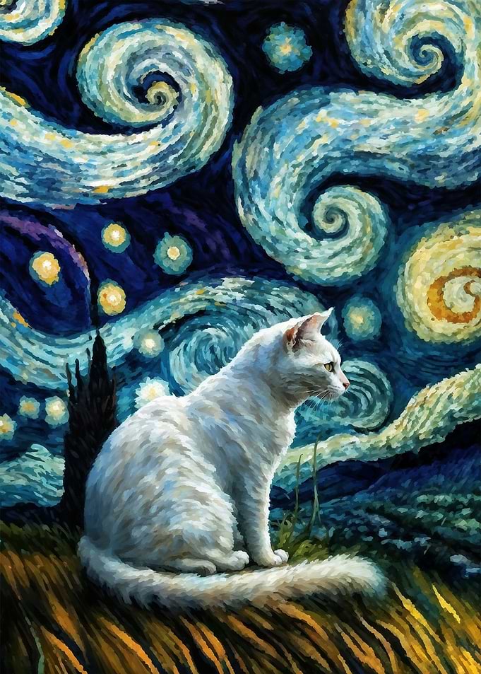 cat vangogh