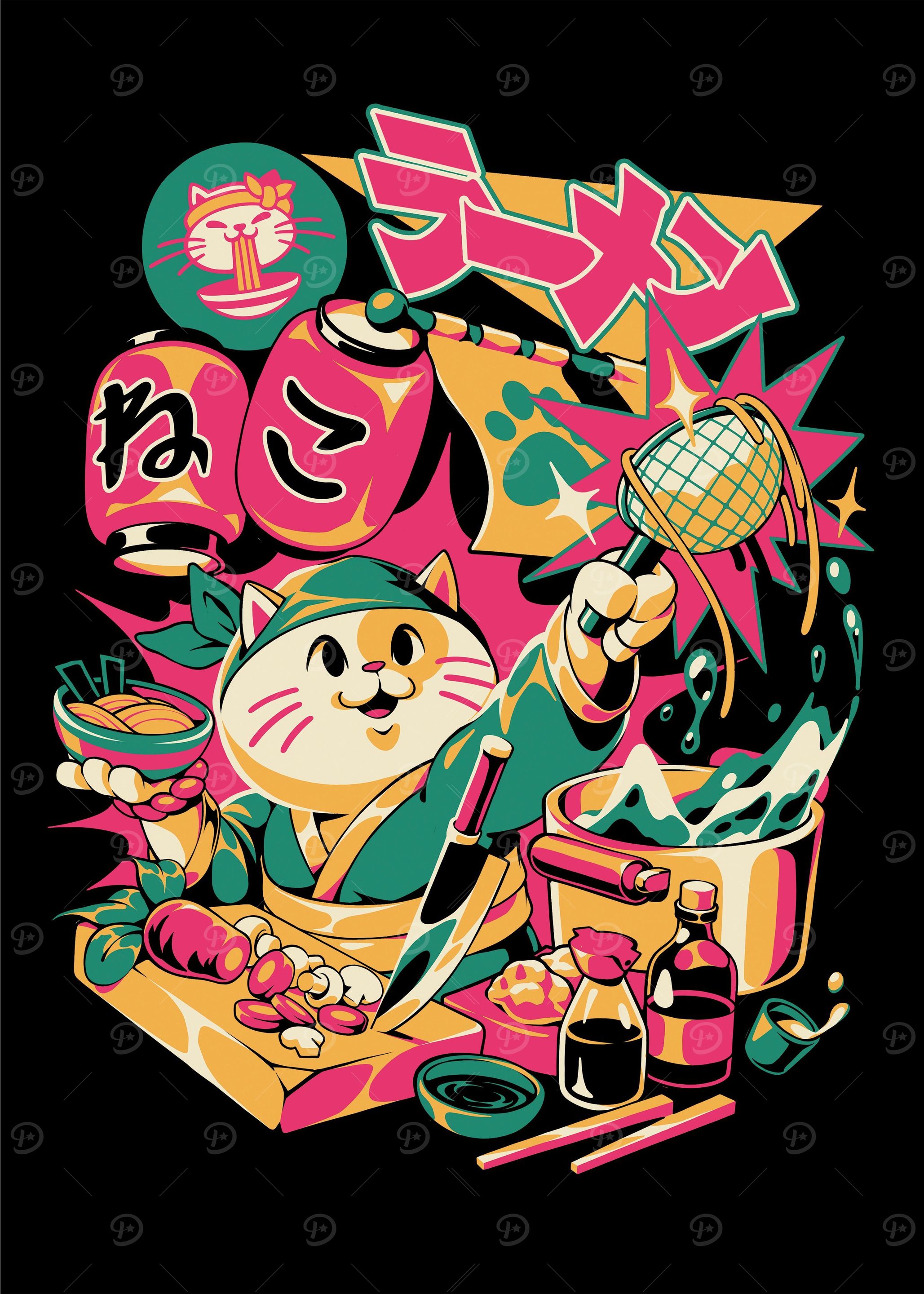 Neko Ramen Black Version