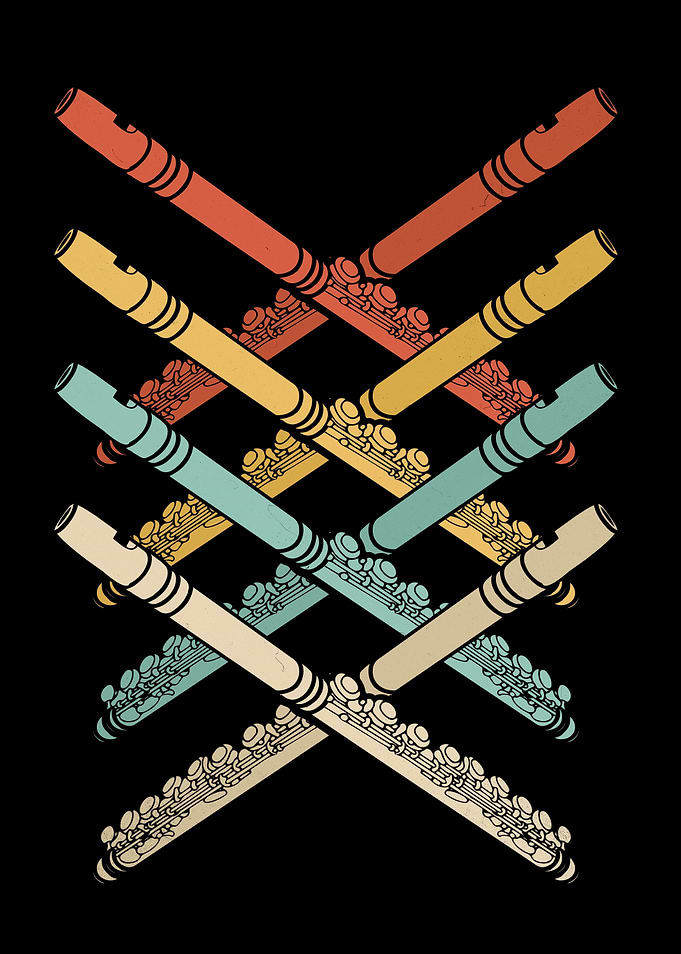 Retro Transverse Flute