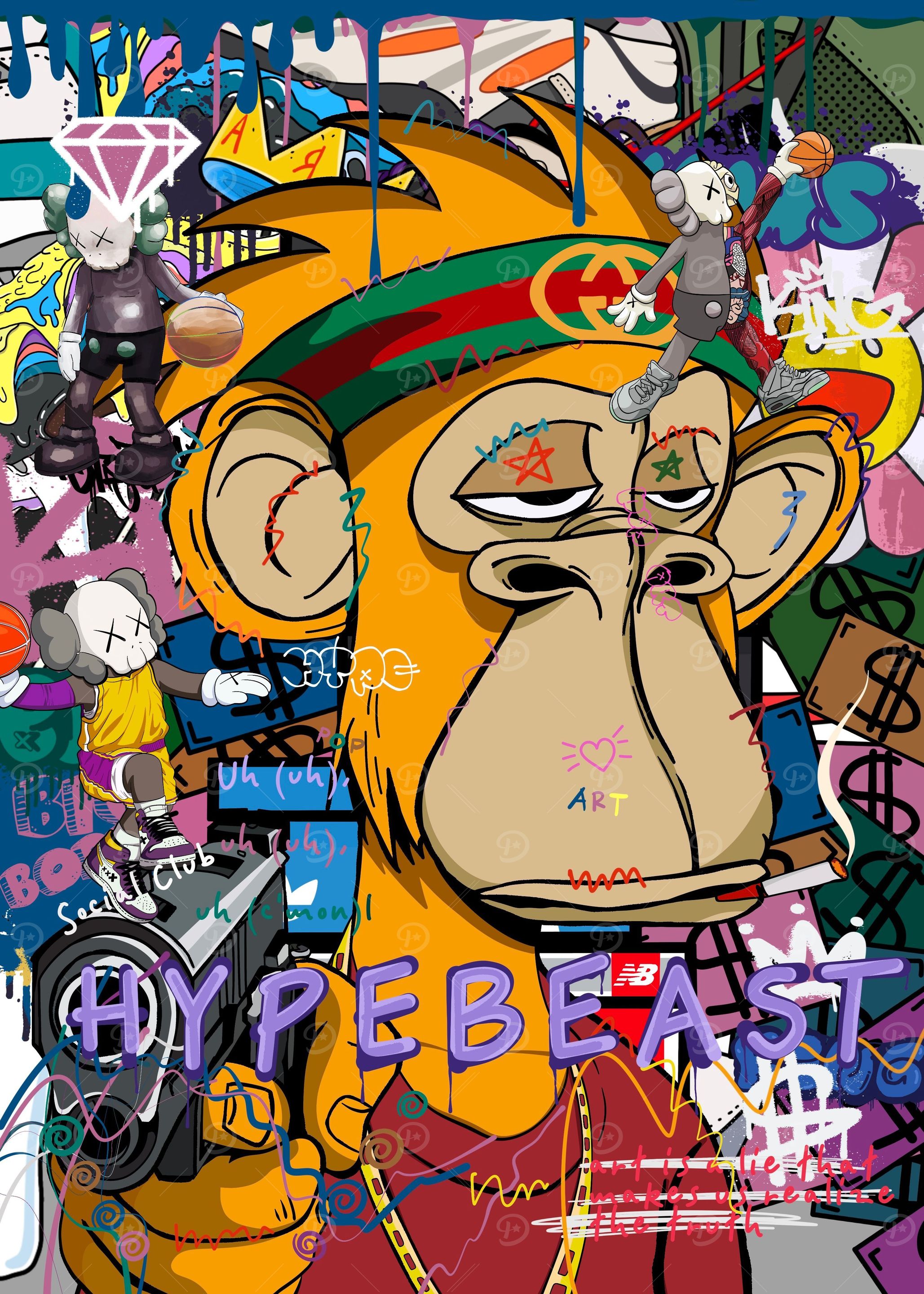 Hype graffiti style
