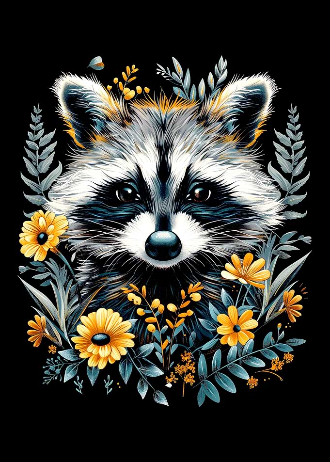 Cottagecore Raccoon